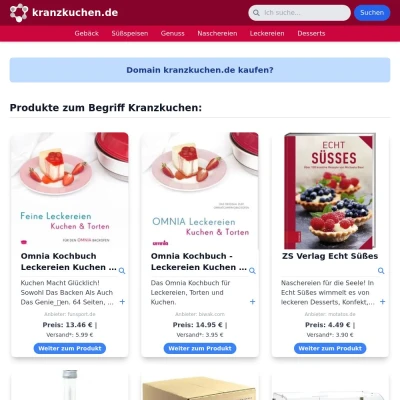 Screenshot kranzkuchen.de