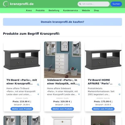 Screenshot kranzprofil.de