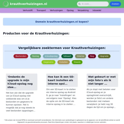 Screenshot krauthverhuizingen.nl