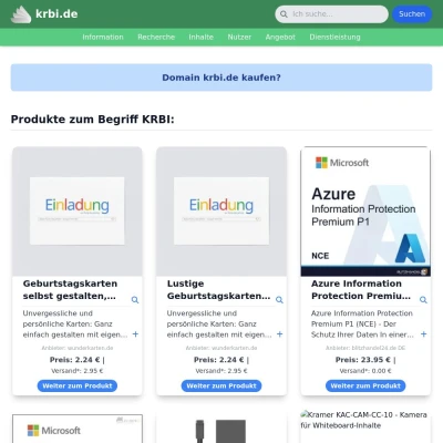 Screenshot krbi.de