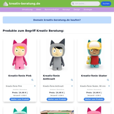 Screenshot kreativ-beratung.de