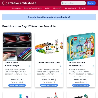 Screenshot kreative-produkte.de