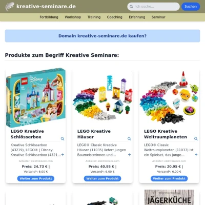 Screenshot kreative-seminare.de