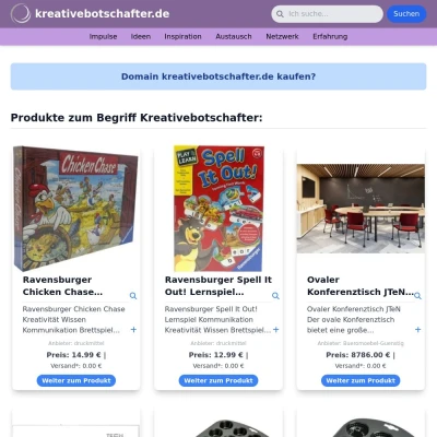 Screenshot kreativebotschafter.de