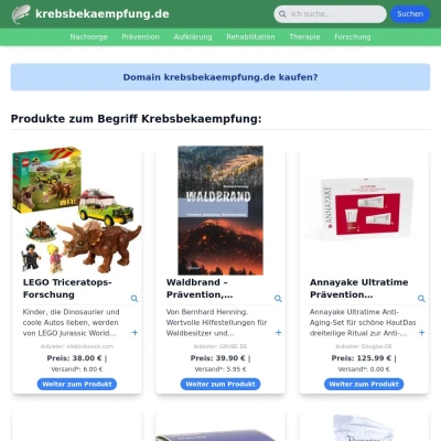 Screenshot krebsbekaempfung.de