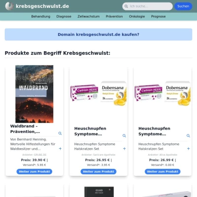 Screenshot krebsgeschwulst.de