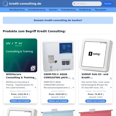 Screenshot kredit-consulting.de