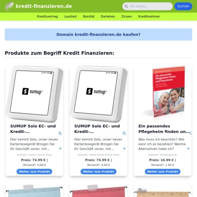 Screenshot kredit-finanzieren.de