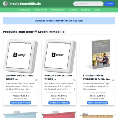 Screenshot kredit-immobilie.de