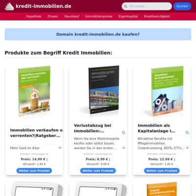 Screenshot kredit-immobilien.de