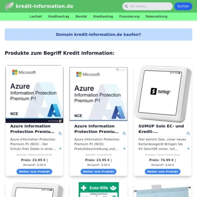 Screenshot kredit-information.de