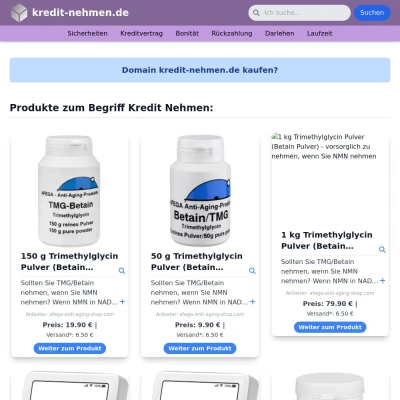 Screenshot kredit-nehmen.de