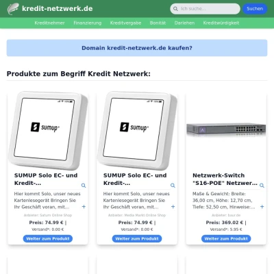 Screenshot kredit-netzwerk.de