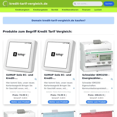 Screenshot kredit-tarif-vergleich.de