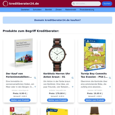 Screenshot kreditberater24.de