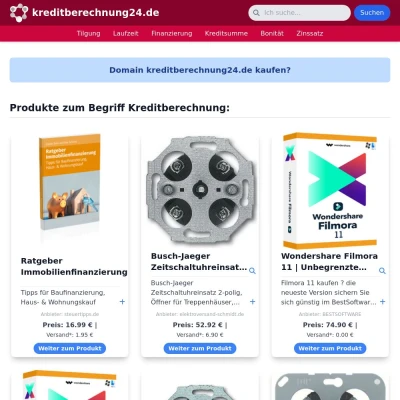 Screenshot kreditberechnung24.de