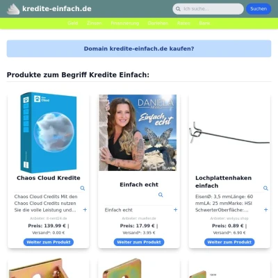 Screenshot kredite-einfach.de