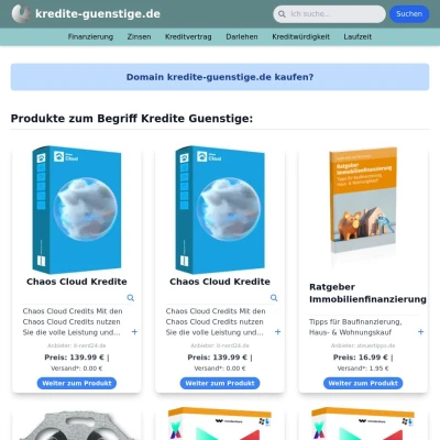 Screenshot kredite-guenstige.de