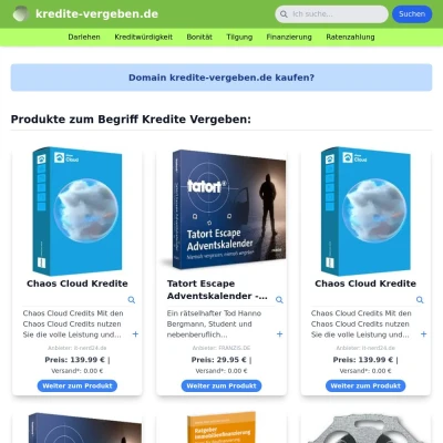 Screenshot kredite-vergeben.de