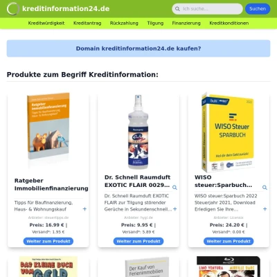 Screenshot kreditinformation24.de