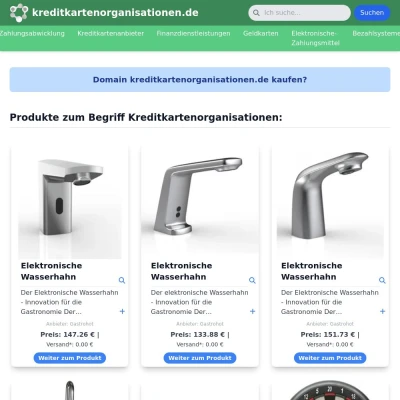 Screenshot kreditkartenorganisationen.de