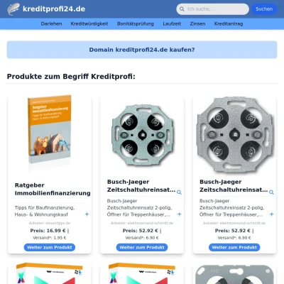 Screenshot kreditprofi24.de