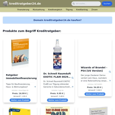 Screenshot kreditratgeber24.de