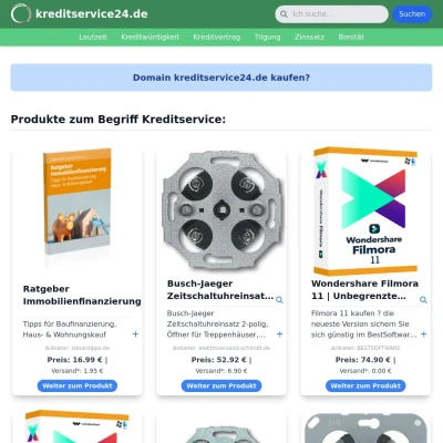 Screenshot kreditservice24.de