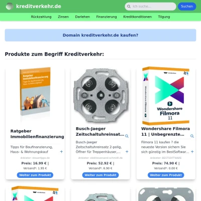 Screenshot kreditverkehr.de