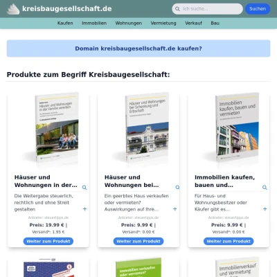 Screenshot kreisbaugesellschaft.de