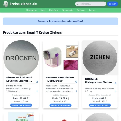 Screenshot kreise-ziehen.de