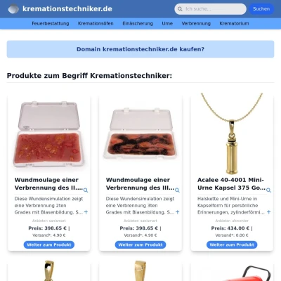 Screenshot kremationstechniker.de