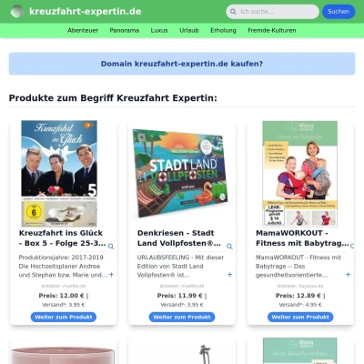 Screenshot kreuzfahrt-expertin.de