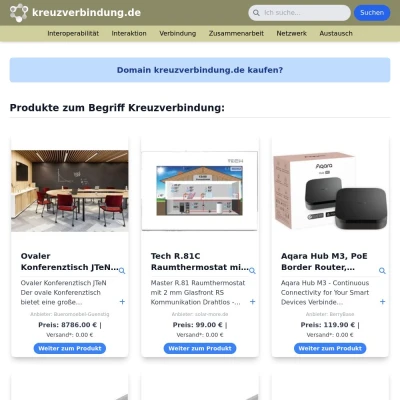 Screenshot kreuzverbindung.de