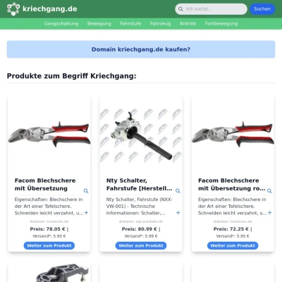 Screenshot kriechgang.de