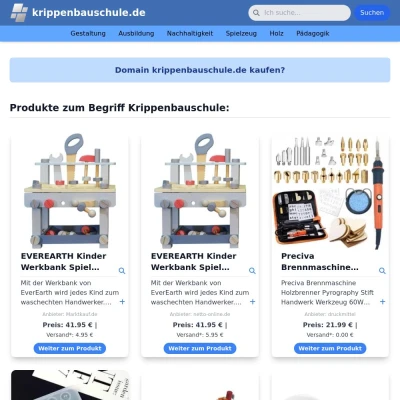 Screenshot krippenbauschule.de