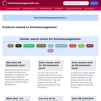 Screenshot krisenmanagement.eu