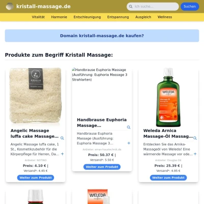 Screenshot kristall-massage.de