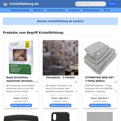 Screenshot kristallbildung.de