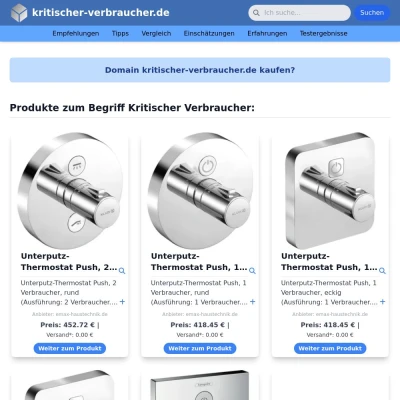 Screenshot kritischer-verbraucher.de