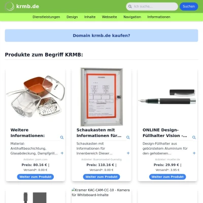 Screenshot krmb.de