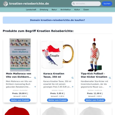 Screenshot kroatien-reiseberichte.de