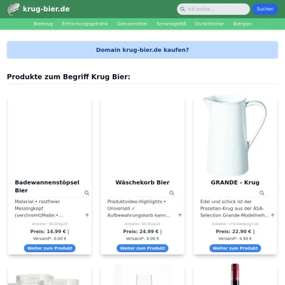 Screenshot krug-bier.de