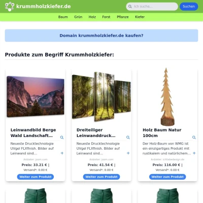 Screenshot krummholzkiefer.de