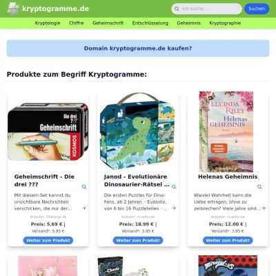 Screenshot kryptogramme.de