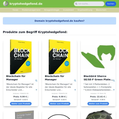 Screenshot kryptohedgefond.de