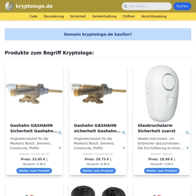 Screenshot kryptologe.de