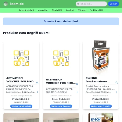 Screenshot ksem.de
