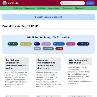 Screenshot ksms.de