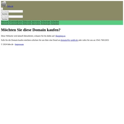 Screenshot ktbe.de
